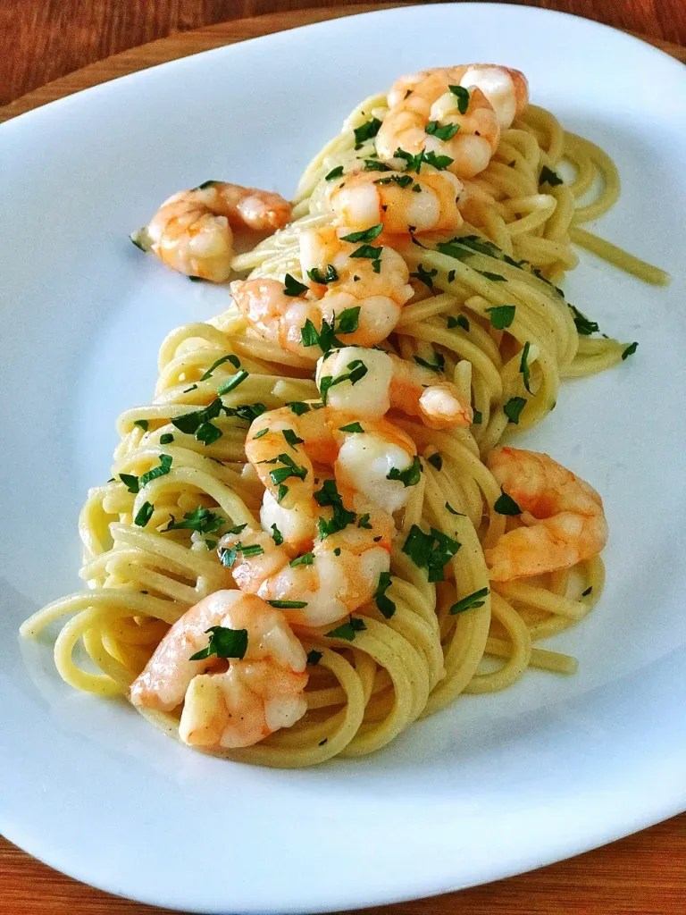 SPAGHETTI AGLIO E OLIO GAMBERI
